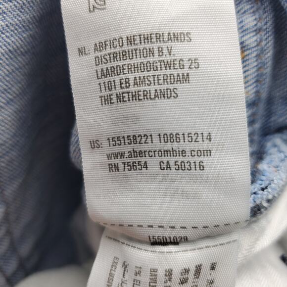 Abercrombie & Fitch Womens Light Ankle Straight Ultra High Rise Jeans Size 30 - Picture 6 of 9